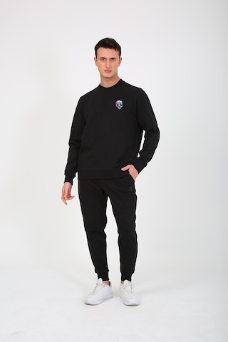 Esqudo Skull Erkek Sweatshirt ESWTP0001  Siyah L