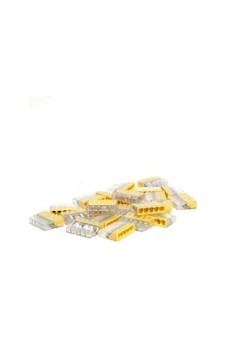 Eurowest 0,50-2,5mm Geçmeli Buat Klemensi Sarı - 1 Paket 100 Adet
