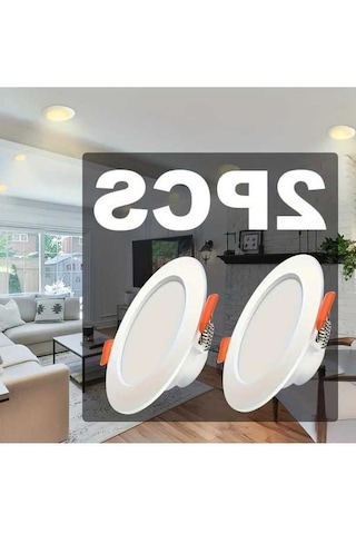 Fastbuy Görünmez 6w Ahşap Tavan Lambası, 2 Adet, Oturma-yatak-duş Odası İçin Ahşap