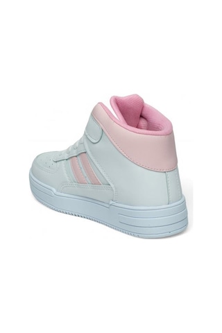 Ndrops 09-24 Deri Outdoor Kız Çocuk Spor Bot Beyaz Pembe 26-30 Beyaz
