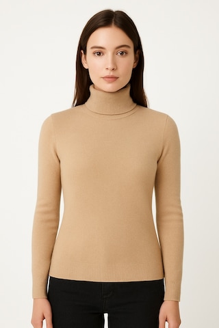 5 Li Paket Kadın Basic Tam Balıkçı Yaka Kazak Çok Renkli-2