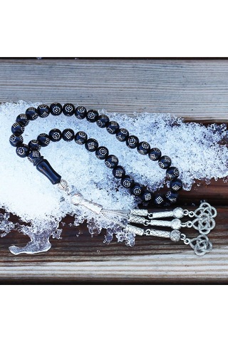 Baklava Arası Gül İşlemeli Gürcistan Oltu Tesbih