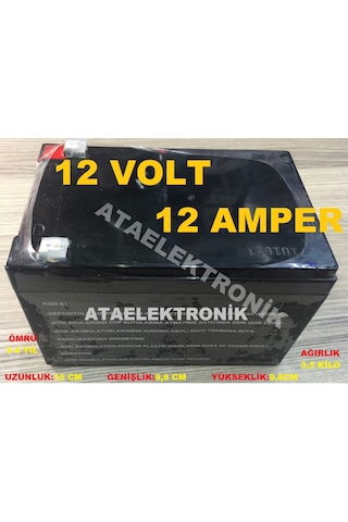 Pilsan Uyumlu Akülü Araba Araç Aküsü 12 Volt 12 Amper