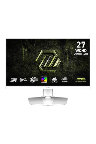 Msı Mag 274qrfw E20 27 2560x1440 Wqhd 200hz 0.5ms Hdmı Dp Hdr 400 G-sync Compatible Rapid Ips Gaming Monitor