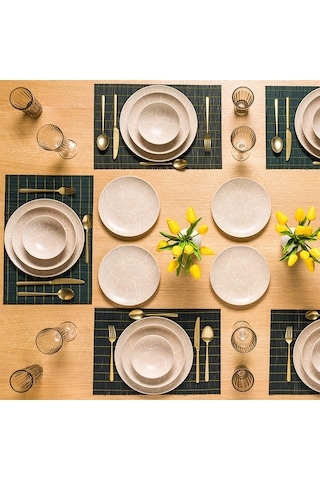 Gobelin Neo 24 Parça 6 Kişilik Porselen Yemek Seti