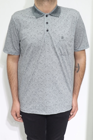 Santa Dmctekstil Erkek Desenli Klasik Kesim Rahat Kalıp Tek Cepli Polo Yaka Düğmeli T-shirt Haki