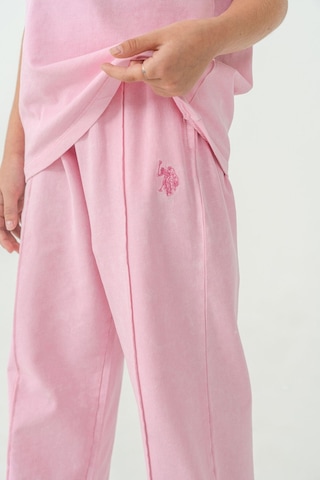 U.s. Polo Assn. Kız Çocuk Pembe Pijama Takım Us2529-c-v2 Pembe