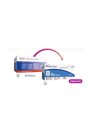Micro-fine İnsülin Enjektörü 8 Mm 0.5 Ml