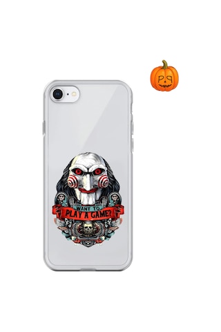 Dali Design Apple Uyumlu iPhone 6 Şeffaf Kılıf Horror 7 Tasarımlı
