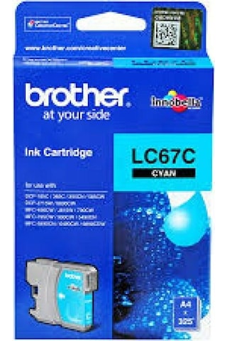 Brother Lc67c Mavi  Mürekkep Kartuş 325 Sayfa, Dcp385c, Mfc490cn, Mfc790cn