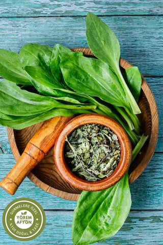 Yörem Afyon Meşhur Kars Yöresinden Dağ Eteklerinden Toplanmış Sinir Otu Plantago Lanceolata 35gr.