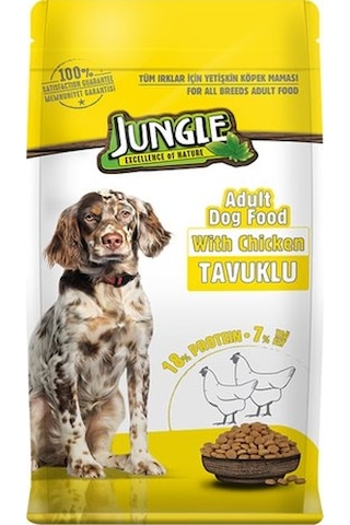 Jungle Tavuklu Yetişkin Köpek Maması 15 KG