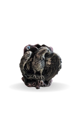 Frefly Eskitme 10 X 8 El Yapımı Kara Kartal Kalemlik Altın - Bordo