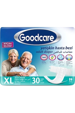 Goodcare Belbantlı Hasta Bezi XL Extra Large 30'Lu Goodcare Belbantlı Hasta Bezi XL Extra Large 30'Lu