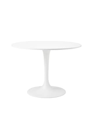 Ikea Beyaz Şık Yemek Masası - Yuvarlak Mutfak Masası