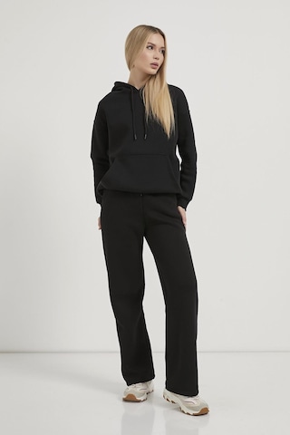 Armalife 26112 Kanguru Cep Oversıze Kapüşonlu Kadın Sweat Siyah
