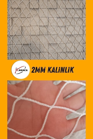 Kedi Balkon Güvenlik Filesi 2.80x8 Mt 2mm İp Kalınlığı 4x4 Gözenekli