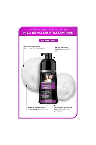 Hızlı Beyaz Ve Gri Kapatıcı Şampuan 420 Ml