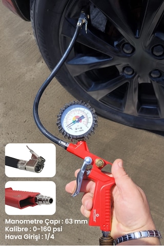 Havalı Lastik Şişirme ve Ölçme Aleti GPLS01