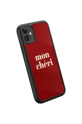 İphone 11 Uyumlu Moncheri Desenli Kamera Korumalı Darbelere Dayanıklı Kılıf 1036-moncheri-iphone11