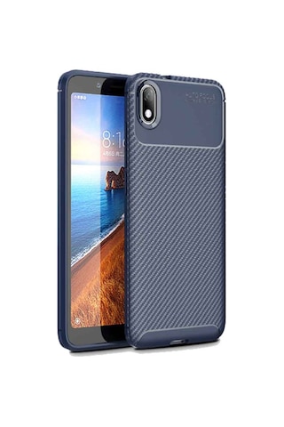 Xiaomi Redmi 7a Karbon Desenli Negro Silikon Kılıf