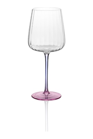 The Mia Şarap Kadehi Mavi Pembe 600 Ml Çok Renkli