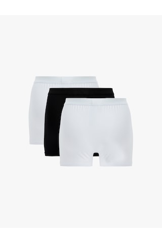 Koton Basic Pamuklu 3'lü Boxer Seti Beyaz 6slm90027mk