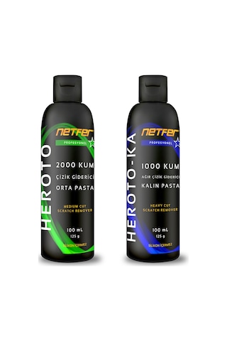 Netfer 2'li Orta Kalın Pasta Set - 2x100 Ml