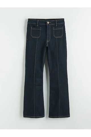 Lc Waikiki Lacivert Petite Flare Kadın Jean Pantolon