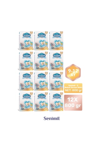 Senımıl 3 Bebek Devam Sütü 800 G 12 Adet