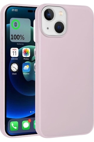 Apple Uyumlu iPhone 15 Plus Kılıf Zore Premier Silikon Kapak Rose Gold