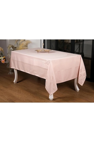 Mona Lüx Jakar Bambu Kumaş Pudra Masa Örtüsü 160x320 Cm - 1079 Çok Renkli