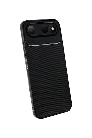 Uryport Tecno Spark 50 5g Auto Focus Karbon Kapak - Siyah