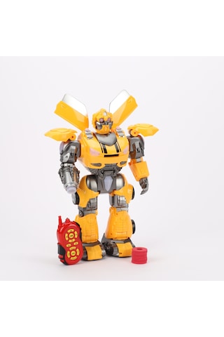 Tower Thunder Uzaktan Kumandalı 40 Cm Robot Sarı Disk Atabilen Işıklı Ve Sesli Robot