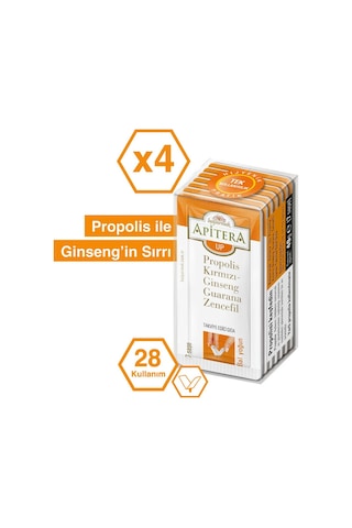 Apitera Up (Propolis, Bal, Kırmızı Giseng, Guarana) 28 x 7 G