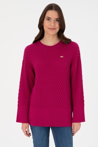 U.S. Polo Assn. U.s. Polo Assn. Kadın Fuşya Kazak /triko 50314698-vr023 Fusya