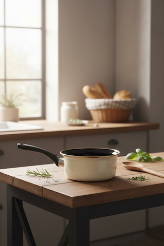 Akayev Emaye 14 Cm Sosluk Krem