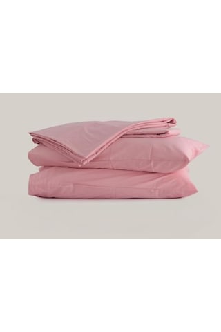 Sleeptown Celia Pamuk Luxury Yıkanabilir Mevsimlik Otel Nevresimi Tek Kişilik Nevresim 160x220 Pudra Açık Antrasit