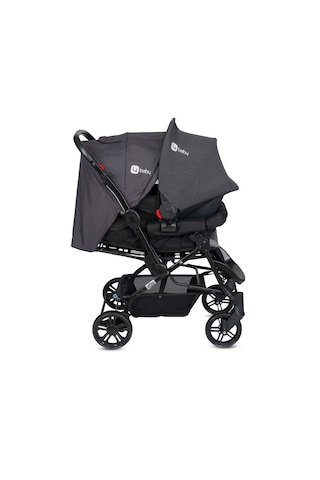 4 Baby Olympos Çift Yönlü Travel Sistem Bebek Arabası Siyah
