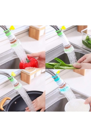River World Musluk Başlığı Pervaneli Ve Oynar Başlıklı Taşlı