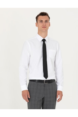 Pierre Cardin Erkek Beyaz Basic Gömlek 50277763-vr013 Beyaz