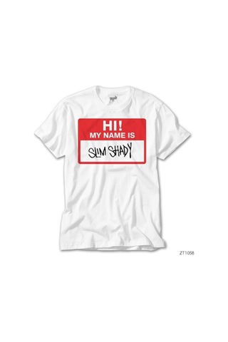 Eminem Hi My Name İs Beyaz Tişört