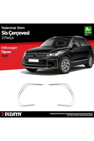 S-dizayn Vw Tiguan Krom Sis Çerçevesi 2 Prç. 2020-2024