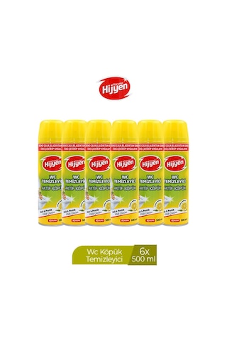 Koruma Hijyen Wc Temizleyici Aktif Köpük 6 x 500 ML