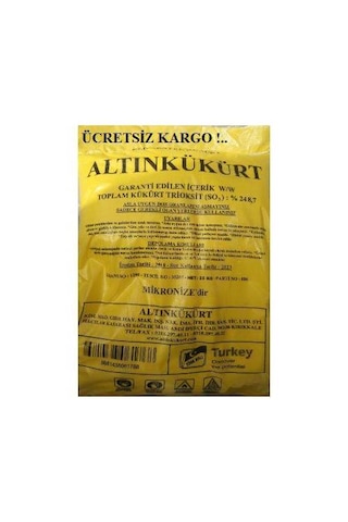 25 Kg Saf Toz Elementel Kükürt
