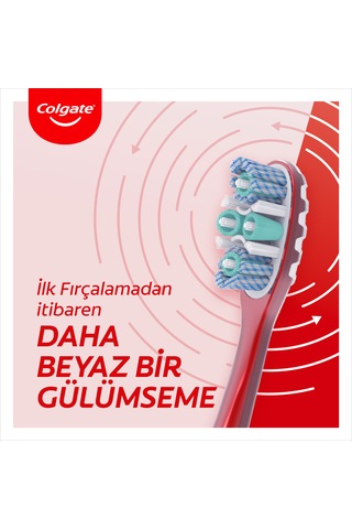 Colgate 360 Gelişmiş Optik Beyaz Yumuşak Beyazlatıcı Diş Fırçası