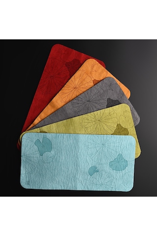 Çok İşlevli Emici Çay Havlusu Bardak Altlığı - Kırmızı