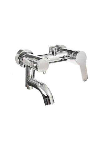 Bloomnest Lebıhmurah Bf245 Banyo Dolgusu Duş Musluğu Duvara Monte Pirinç Krom Evye Bataryası Modern Gümüş