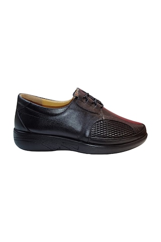Riverland Z-57 Kadın Siyah Bağlı Ortopedik Casual Ayakkabı-siyah Siyah