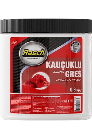Rasch Kauçuklu Katı Gres Yağı Kırmızı 0.9 KG